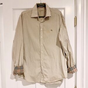 Authentic Men’s Burberry Button Down Collared Shirt - Size Large